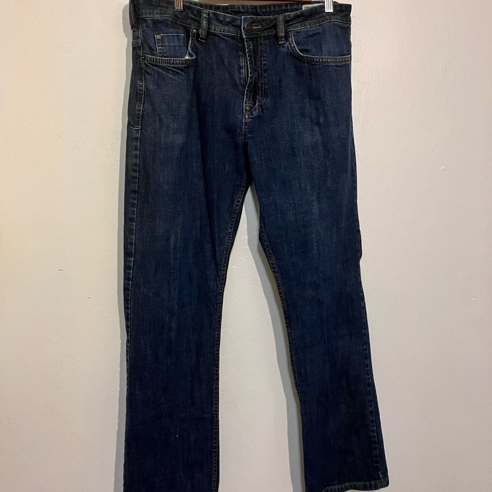 Buffalo Driven-X Basic Straight Stretch indigo dye denim jeans  36 x 31